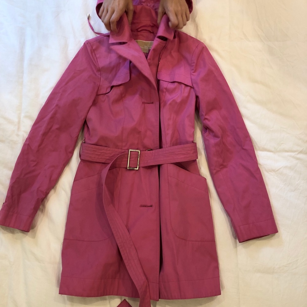Michael Michael Kors Raincoat in Bright Pink